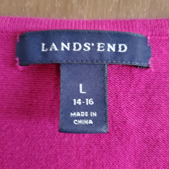 Land's End Purple Pink Sweater Top - Picture 2 of 3